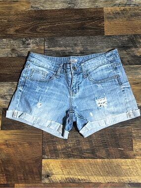 Mossimo Supply Co. Light Wash Distressed Denim Shorts